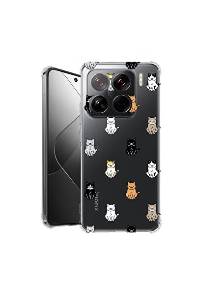 bestcase ¬Æ Husa pentru Xiaomi 15, Anti Shock 1.5MM, Cat Pattern, Protectie c...