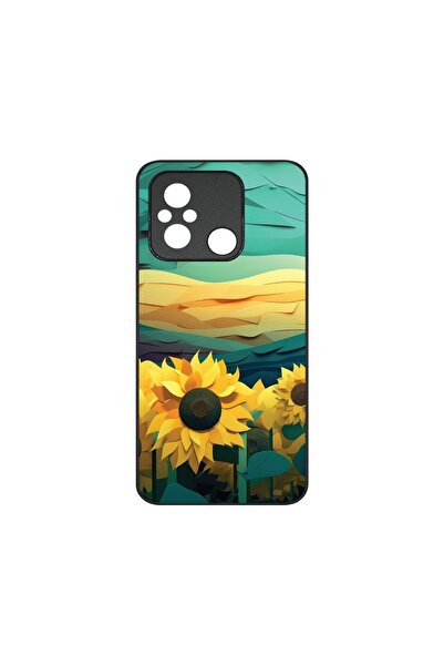 bestcase Husa BestCase¬Æ Slim Glassy, Compatibila Cu Xiaomi Redmi 12C, Sunflo...