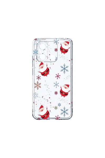 bestcase Прозрачен силиконов калъф 2ММ, Съвместим с Xiaomi Redmi 12C, Коледен...