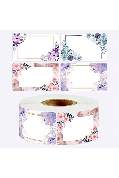 Choice1 A-250pcs 250pcs/roll Baby Bottle Labels Name Tags Floral Name Labels ...