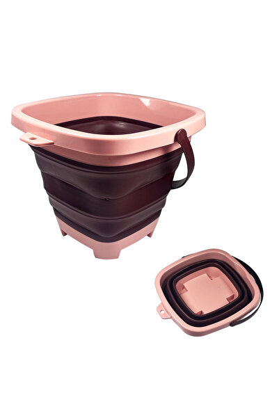 Choice pink Beach sand toy for children, small extensionable water bucket wit...