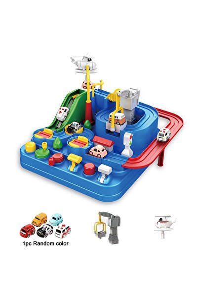 Choice A Electric Track Parking Building Car Toy Racing Rail Car Train Track ...