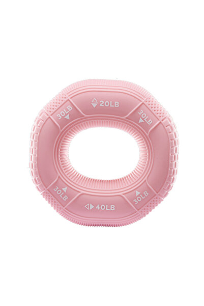 Choice1 Pink Silicone Finger Gripper Ring Hand Muscle Strengthener Ring Wrist...