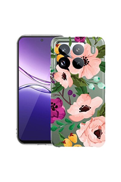 bestcase ¬Æ Husa Clear Slim Silicon Compatibila cu Xiaomi 15, Pastel Flowers,...