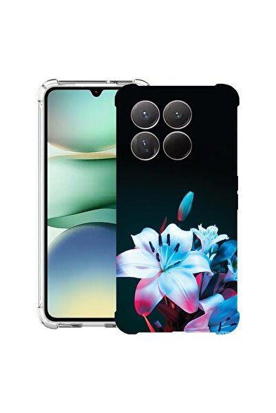 bestcase Husă Antișoc Compatibilă cu Xiaomi 17, cu Design Floare de Orhidee, ...