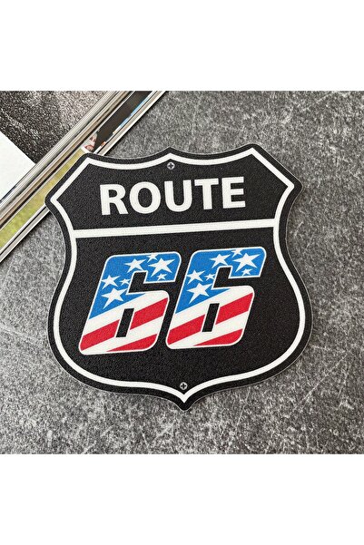 Choice ملصقات فينيل سوداء مقاومة للماء على طراز Route 66 للسيارات والدراجات ا...