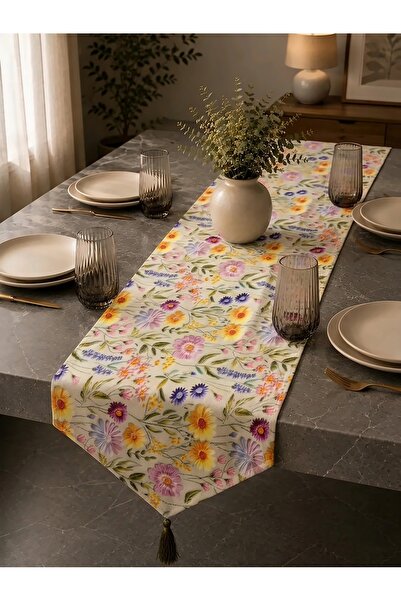 Econice Bouquet Pattern, Digital Printed Baby Face Fabric Runner