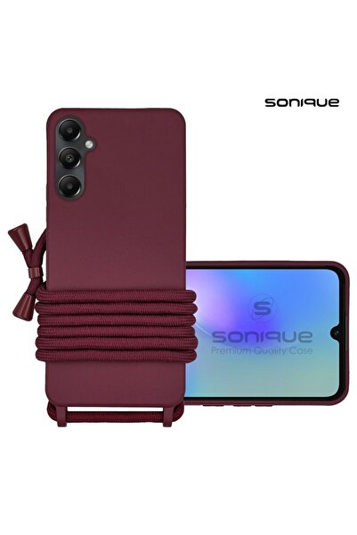 Sonique Θήκη Σιλικόνης με Κορδόνι CarryHang Samsung Galaxy A05s 4G Μπορντό