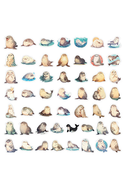Choice 50PCS 50/100PCS Cartoon Seal Graffiti Stickers Cute Marine Animal Crea...