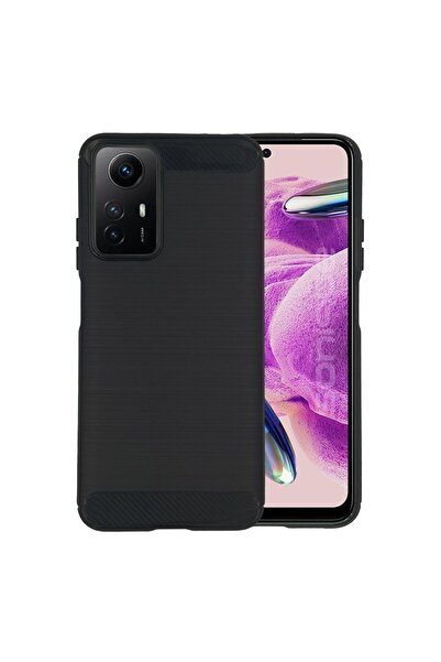 Sonique Θήκη Σιλικόνης Carbon Brushed Xiaomi Redmi Note 12s Μαύρο