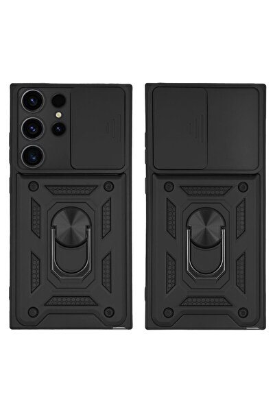 Sonique Θήκη Ring Armor CamPro για Samsung Galaxy S23 Ultra Μαύρο