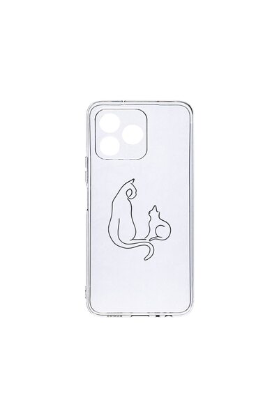 bestcase ¬Æ Husa Clear Silicon 2MM, Compatibila Cu Xiaomi Redmi 13, Abstract ...