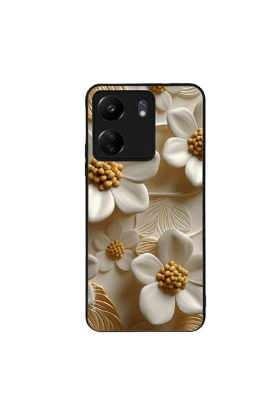 Sonique Θήκη 3D Flower Series για Xiaomi Redmi 13C 4G / Poco C65 4G Λευκό