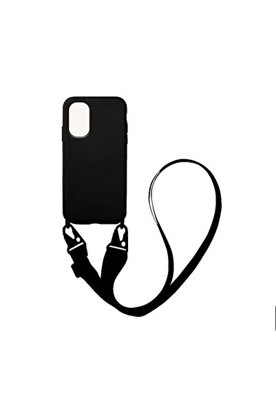 Sonique Θήκη Σιλικόνης με Strap CarryHang Xiaomi Poco F3 / Mi 11i Μαύρο