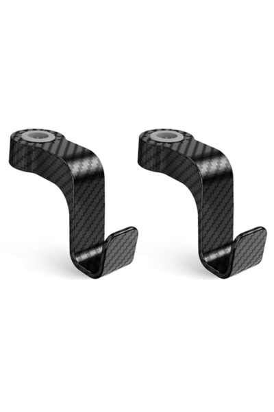 Choice1 Black Checkered Universal 2PCS Car Seat Hook Auto Headrest Bag Hanger...