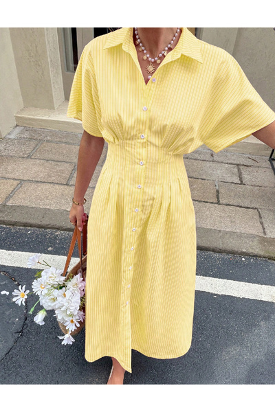 Evendi Long dress, Yellow