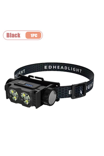 Choice Black-1PC Professional LED Headlamp Super Bright Rechargeable Waterpro...