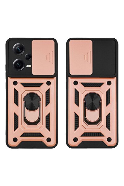 Sonique Θήκη Ring Armor CamPro για Xiaomi Redmi Note 12 Pro Plus Ροζ Χρυσό