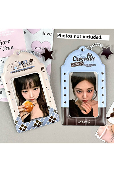 Choice 2pcs 2pcs PVC 3 Inch Photocard Holder Kpop Idol Photo Protector Card C...