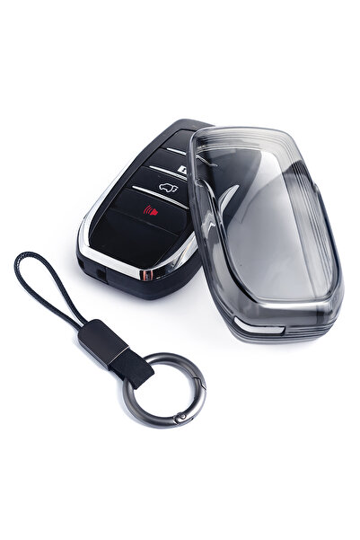 Choice1 1x Key Case Keychain Slim Car Key Fob Case Cover Keychain For Toyota ...
