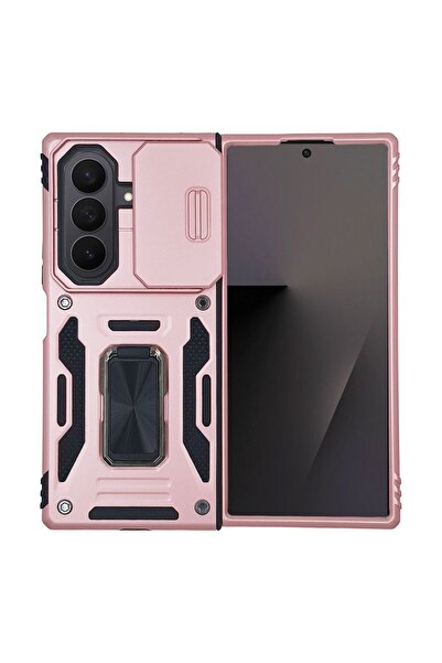 Sonique Θήκη Ring Armor CamShield για Samsung Galaxy Z Fold 7 Ροζ Χρυσό