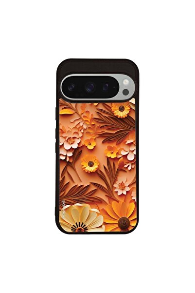 Sonique Θήκη 3D Flower Series για Google Pixel 9 Pro 5G Πορτοκαλί