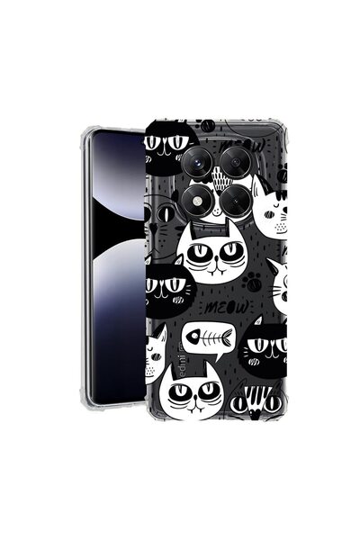 bestcase Husă pentru Xiaomi Redmi Note 15 Pro Plus 5G cu design Cool Cats, An...