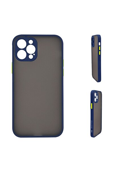 Sonique Θήκη Σιλικόνης Color Button Bumper Apple iPhone 12 Pro Μπλέ