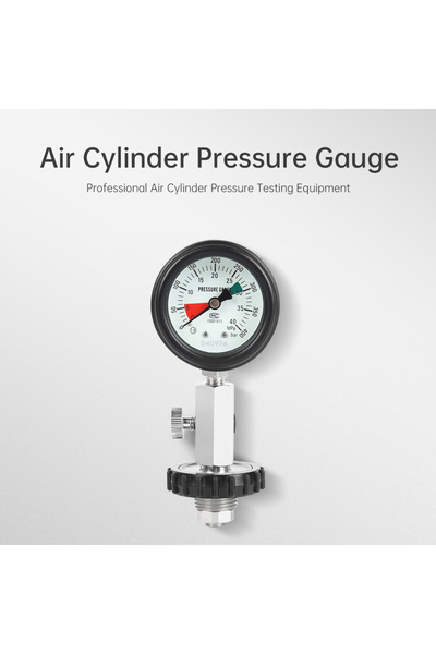 Choice 1 قطعة مقياس ضغط غاز السكوبا G5/8 لخزان DIN، 5800 PSI/400 BAR، مصنوع م...