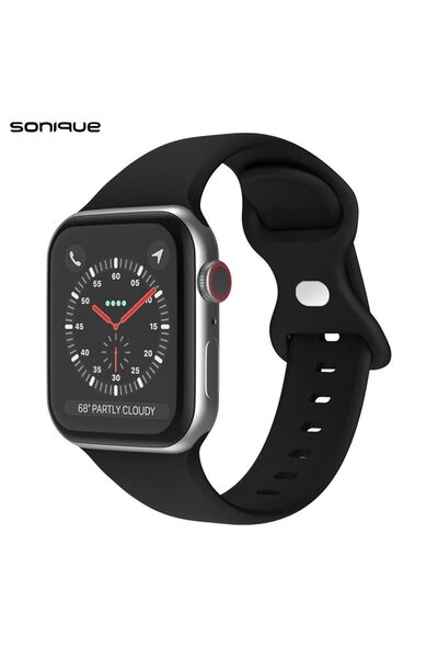 Sonique Λουράκι Σιλικόνης Butterfly Band για Apple Watch (38/40/41MM) Μαύρο
