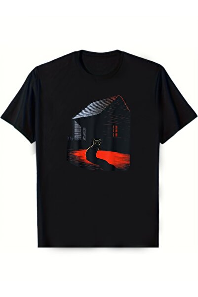 yiou trendy clothing تي شيرت رجالي بنمط القطط