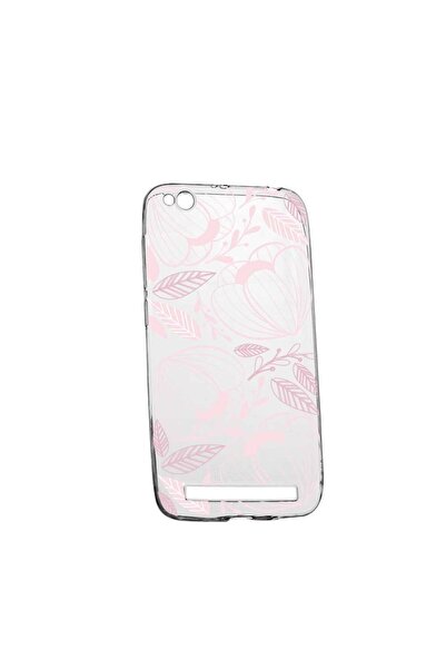bestcase Husa Silicon, Transparent, Slim, Pink Flower, 113, Xiaomi Redmi 5A