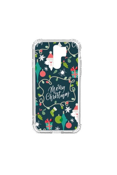 bestcase Husa Anti Shock Silicon Compatibila Cu Xiaomi Redmi 9, Merry Christm...