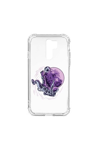 bestcase Husa Anti Shock Silicon Compatibila cu Xiaomi Redmi 9, Astronaut Foo...