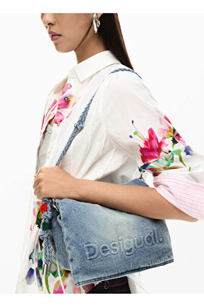 Desigual Mavi Kadın Omuz Çantası 26SAXD285005