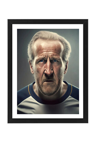Boomah Accessories Hary Kane OLD AI Generated , Artifiial Art, Poster with Fr...