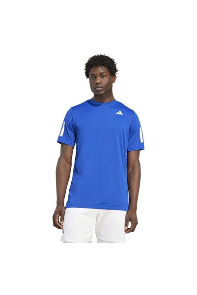 adidas Tricou bărbătesc de tenis Club Climacool cu 3 dungi, cu mânecă scurtă, M