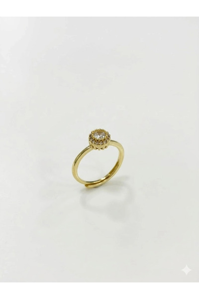 Twin Store Adjustable Zircon Stone Brass Bijouterie Ring - Yz0203
