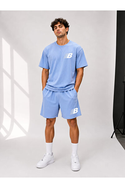 ZAVIXO - Men's T-Shirt and Shorts Set Comfortable Casual Street Style