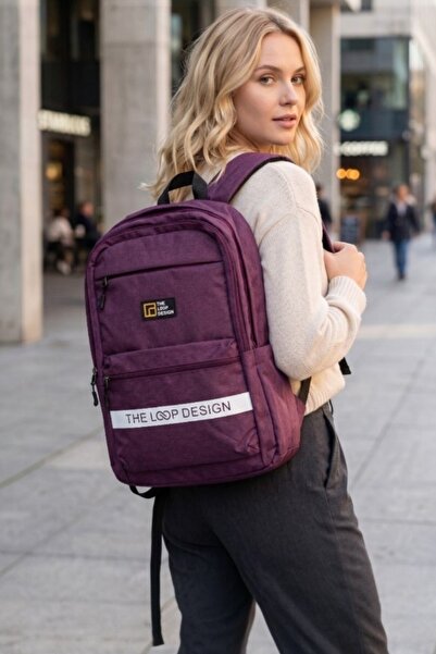 Lederax The Loop Design Unisex Günlük Okul ve Seyahat Sırt Çantası LD671