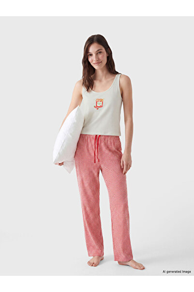 LC Waikiki I U Roba Collar Embroidered Women's Pajama Set from Freezen Store