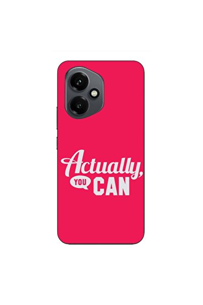 OEM Husa compatibila cu Honor 400 Silicon Gel Tpu Model Mesaj Actually You Can