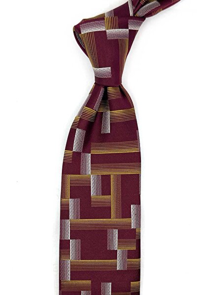 Kravatkolik Svilena kravata sa burgundskim motivom İK2388