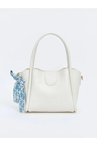 LC Waikiki Leather Look Women's Shoulder Bag with Scarf Accessory (S6)