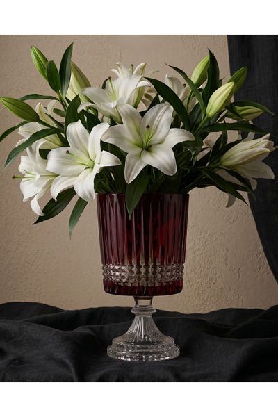 AKDEN STORE Crystal Decor Handcrafted Decorative Vase / Flower Holder