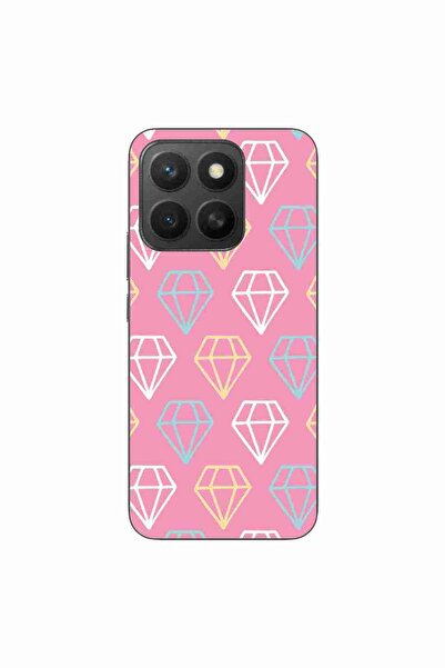 OEM Husa compatibila cu Honor X8c Silicon Gel Tpu Model Diamond Pattern Doodles