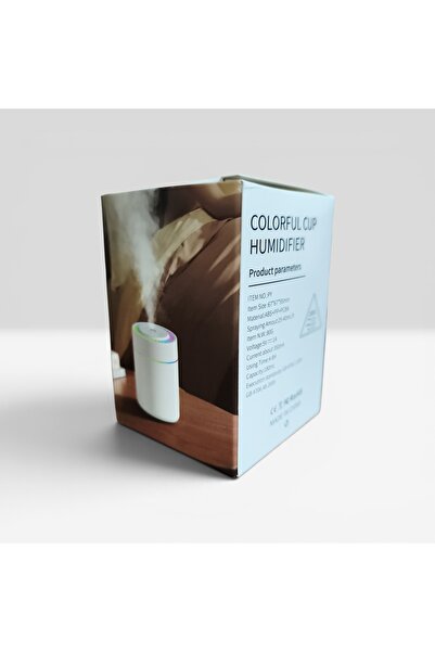 180 ML H2O ULTRASONİK LEDLİ HAVA NEMLENDİRİCİ BUHAR MAKİNESİ VE AROMA DİFÜZÖRÜ USB KABLOLU