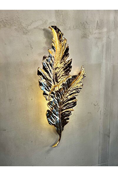 GÜNIŞIĞI AVİZE Gold Yaprak Aplik