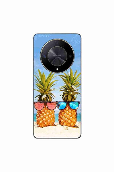 OEM Husa compatibila cu Honor Magic6 Lite Silicon Gel Tpu Model Beach Pinneaples