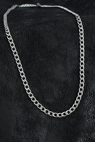 MEKs 316L Steel Thick Classic Chain Model Silver Color Men's Necklace 5886 - ...